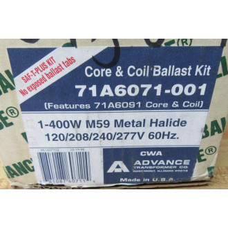 Advance 71A6071-001 Ballast Kit 71A6071001 WDent