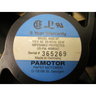 Papst-Motoren 4600XP Axial Fan - New No Box