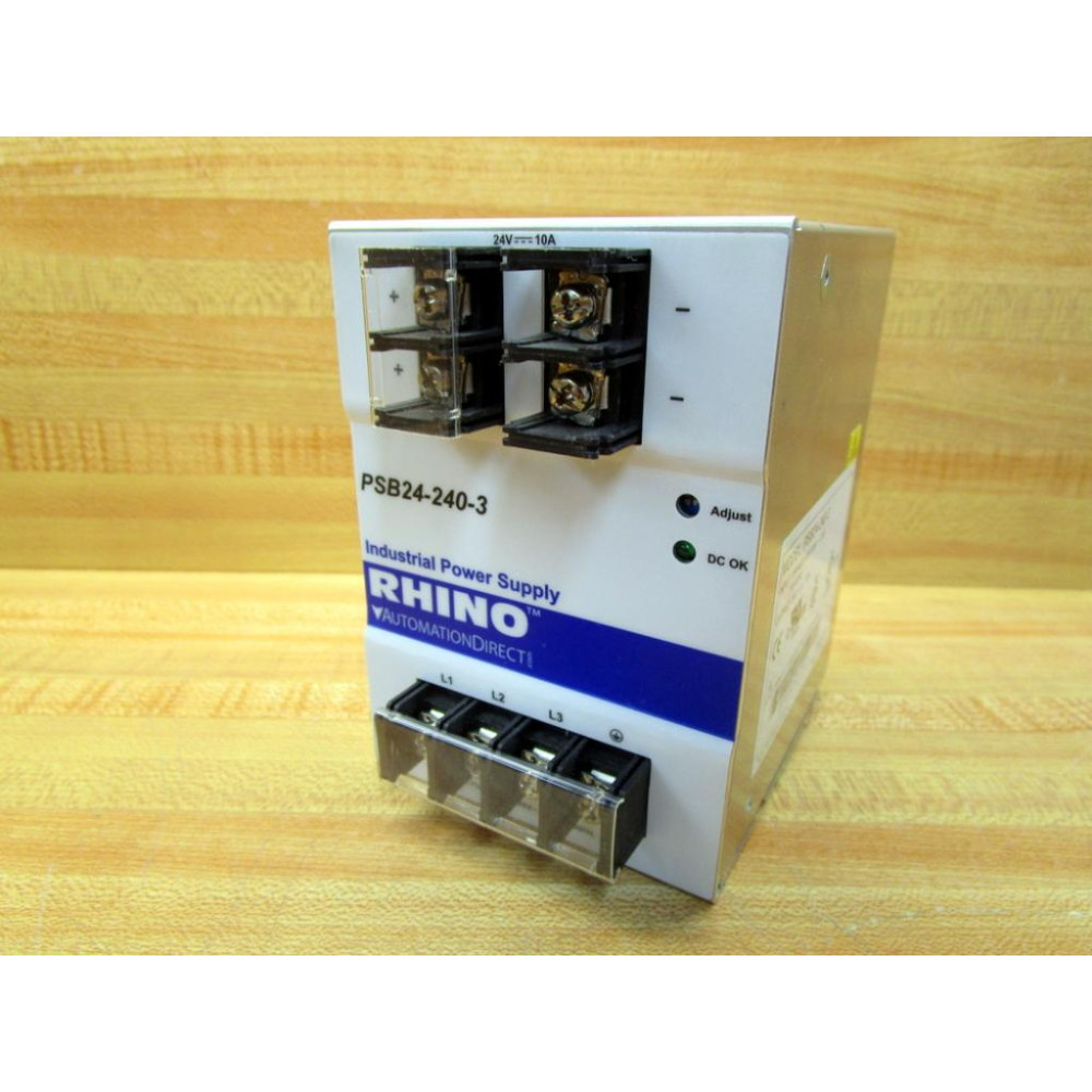 Rhino PSB24-240-3 Industrial Power Supply PSB242403 - New No Box Rhino PSB24-240-3 Industrial Power Supply PSB242403 - New No Box