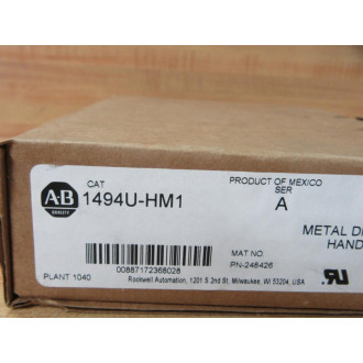 Allen Bradley 1494U-HM1 Metal Disconnect Handle 1494UHM1