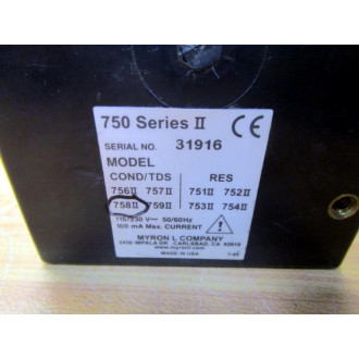 Myron L 750II Conductivity Monitor - Used