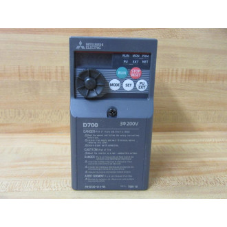 Mitsubishi FR-D720-014-NA Compact Size Inverter FRD720014NA