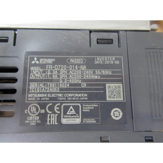Mitsubishi FR-D720-014-NA Compact Size Inverter FRD720014NA