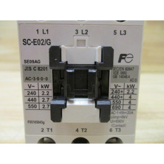 Fuji Electric SC-E02G Contactor SCE02G - Used
