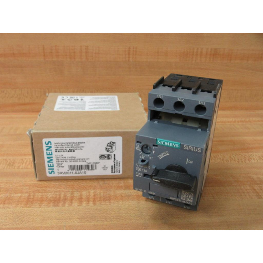 Siemens 3RV2011-0JA10 Circuit Breaker 3RV20110JA10 Siemens 3RV2011-0JA10 Circuit Breaker 3RV20110JA10