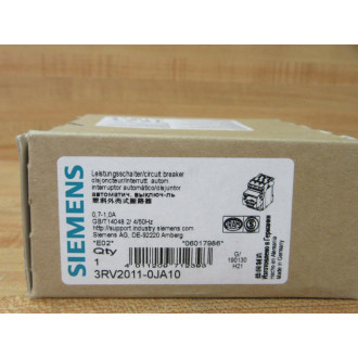 Siemens 3RV2011-0JA10 Circuit Breaker 3RV20110JA10