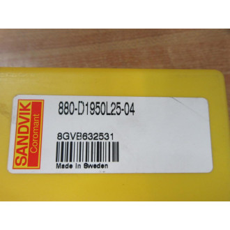 Sandvik Coromant 880-D1950L25-04 Insert Drill 880D1950L2504