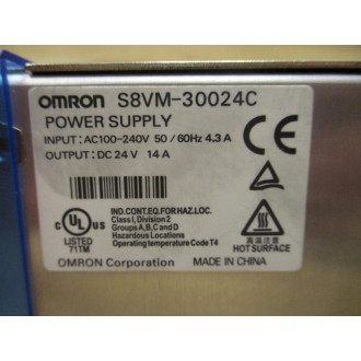 Omron S8VM-30024C Power Supply S8VM30024C - Used