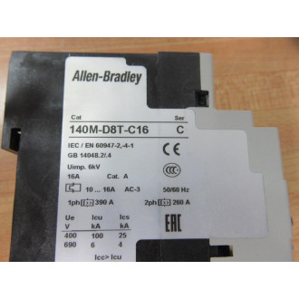 Siemens 140M-D8T-C16 Motor Protector Circuit Breaker 140MD8TC16