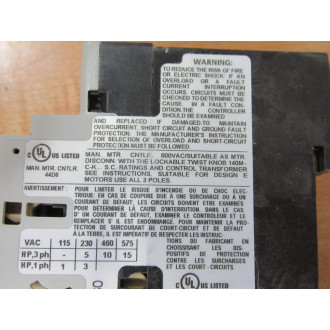 Siemens 140M-D8T-C16 Motor Protector Circuit Breaker 140MD8TC16