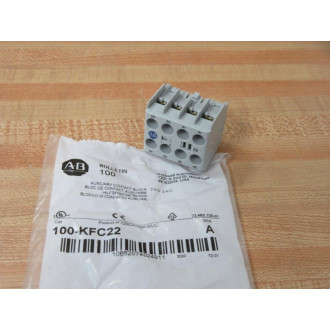Allen Bradley 100-KFC22 Auxiliary Contact Block 100KFC22