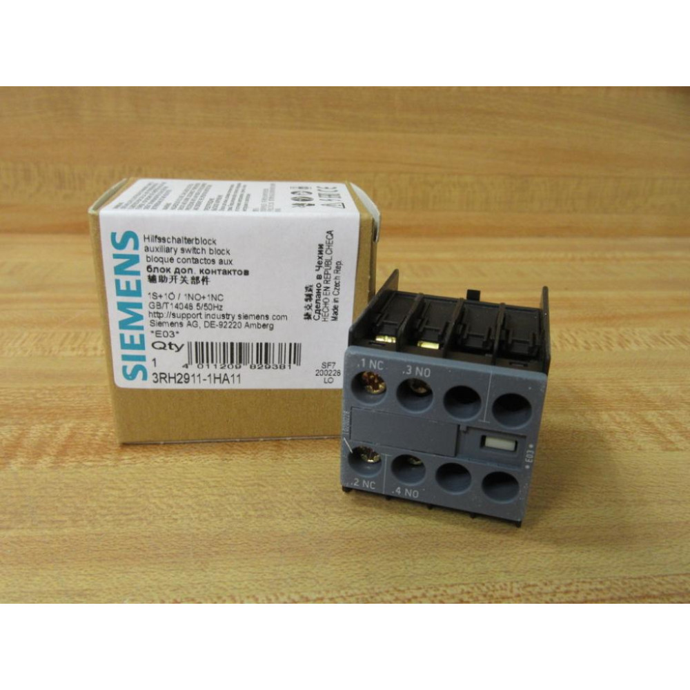 Siemens 3RH2911-1HA11 Auxiliary Switch Block 3RH29111HA11 Siemens 3RH2911-1HA11 Auxiliary Switch Block 3RH29111HA11