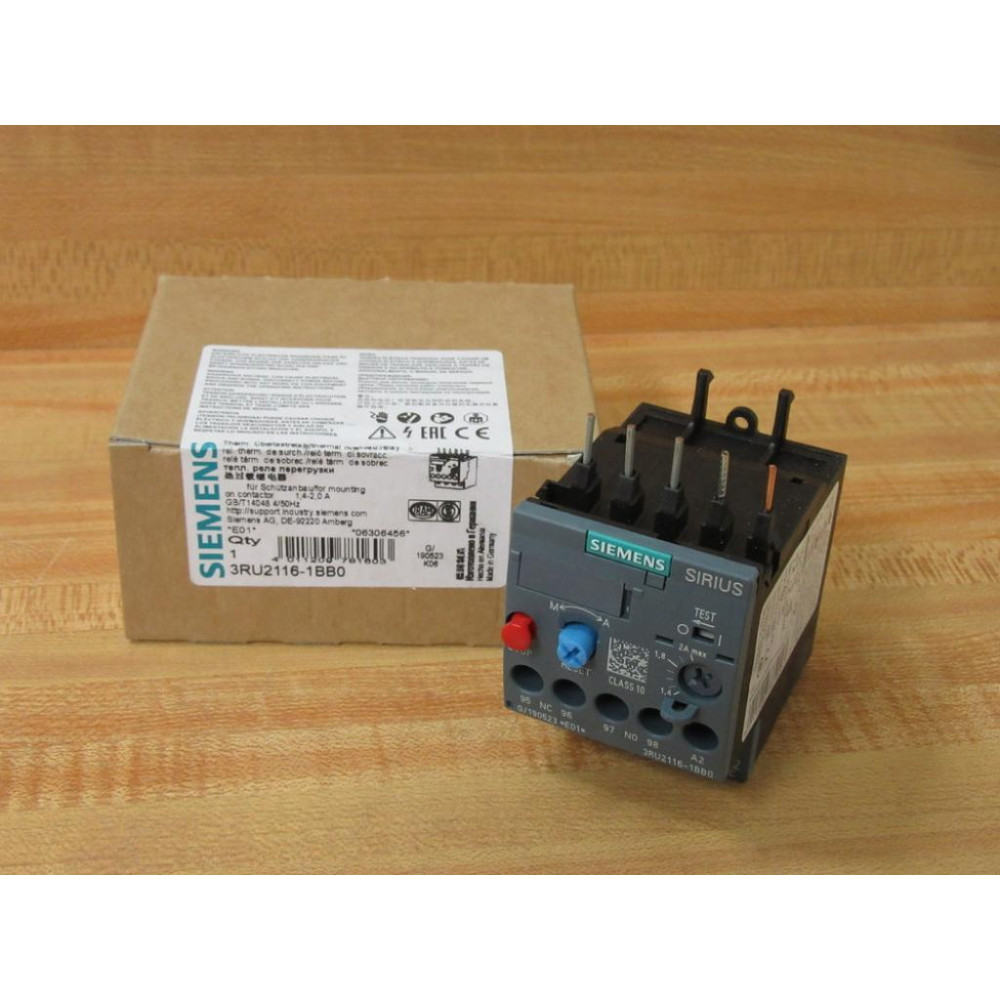Siemens 3RU2116-1BB0 Overload Relay 3RU21161BB0