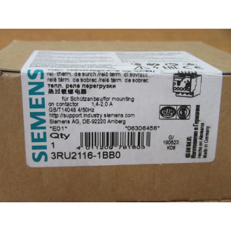 Siemens 3RU2116-1BB0 Overload Relay 3RU21161BB0