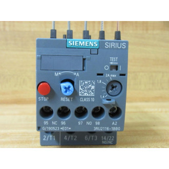 Siemens 3RU2116-1BB0 Overload Relay 3RU21161BB0