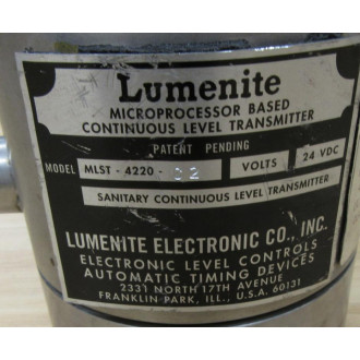 Lumenite MLST-4220-C2 Continuous Level Transmitter  MLST4220C2 - Used