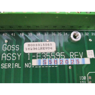 Goss 1-E35595 Smartmac Breakout Bd E35594 162361 - Used