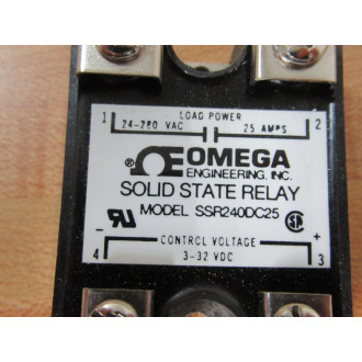 Omega SSR240DC25 Solid State Relay 24-280 VAC