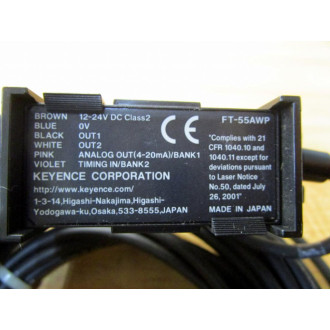Keyence FT-55AWP Infrared Thermosensor FT55AWP - Used