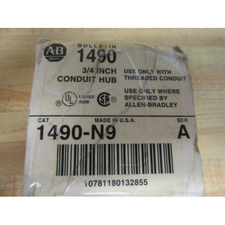 Allen Bradley 1490-N9 Conduit Hub 1490N9