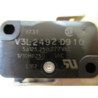 Honeywell  Micro Switch V3L-2492-D9-10 Limit Switch V3L2492D910 (Pack of 3) - New No Box