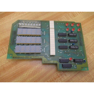 Honeywell 81402442-001-4 Numeric Display Board 814024420014 - Used