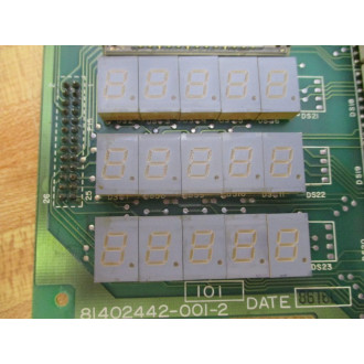 Honeywell 81402442-001-2 Numeric Display Board 814024420012 - Used