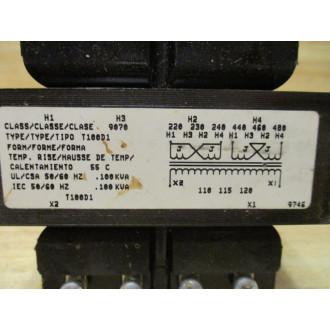 Square D 9070T100D1 Industrial Control Transformer 90464