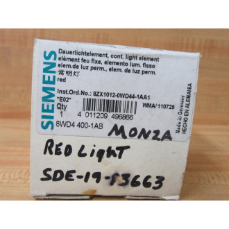 Siemens 8WD4 400-1AB Signal Column WO Light Element