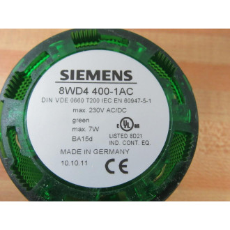 Siemens 8WD4 400-1AC Cont. Signal Column WO Light Element