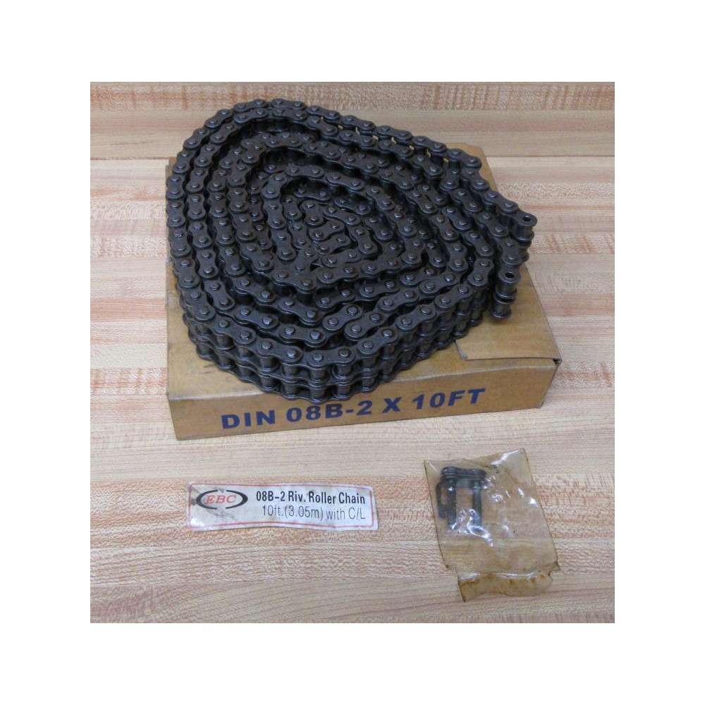 ECB 08B-2 Riveted Roller Chain 08B2 W Connecting Link