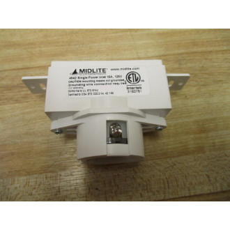Midlite 4642-W Decor Recessed Power Inlet