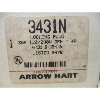 Arrow Hart 3431N Locking Plug