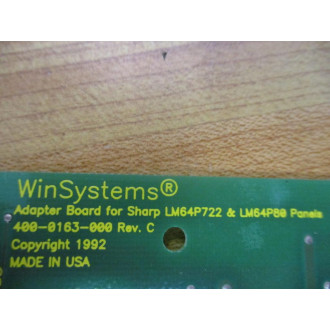 WinSystems 400-0163-000 Panel Adapter Board ADP-64P80 - Used