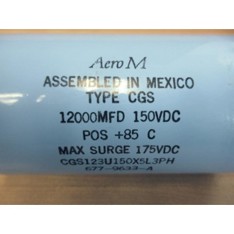 Aero M CGS123U150X5L3PH Capacitor 1200µF 150V - New No Box