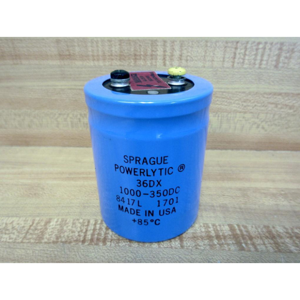 Sprague 36DX-1000-350DC Powerlytic Capacitor 1000-350DC - New No Box