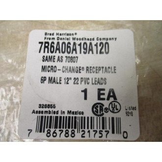 Daniel Woodhead 7R6A06A19A120 Micro-Change Receptacle 70807 (Pack of 2)
