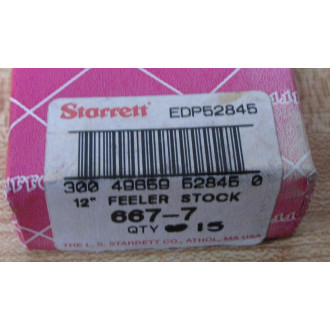 Starrett 667-7 Feeler Stock EDP52845 (Pack of 15)