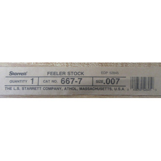Starrett 667-7 Feeler Stock EDP52845 (Pack of 15)