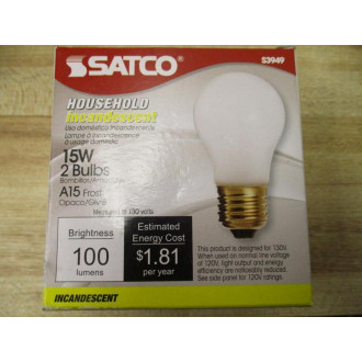 Satco S3949 Household  Bulbs DO NOT ADD ANYMORE, CAN NOT SELL (Pack of 20)