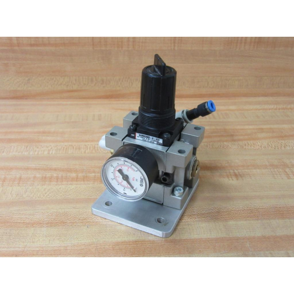 SMC NARM2500-A-N02 Manifold Regulator NARM2500AN02 wGauge (Pack of 2) - Used SMC NARM2500-A-N02 Manifold Regulator NARM2500AN02 wGauge (Pack of 2) - Used