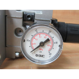 SMC NARM2500-A-N02 Manifold Regulator NARM2500AN02 wGauge (Pack of 2) - Used