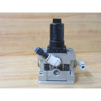 SMC NARM2500-A-N02 Manifold Regulator NARM2500AN02 wGauge (Pack of 2) - Used
