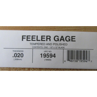Precision Brand 19595 Feeler Gage 19594 (Pack of 12)