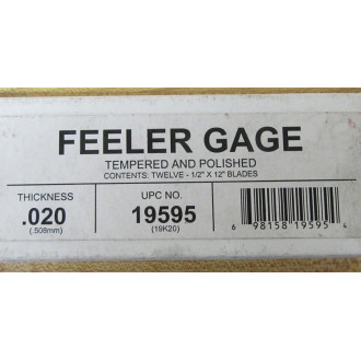 Precision Brand 19595 Feeler Gage 19594 (Pack of 12)
