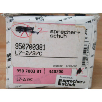 Sprecher + Schuh L7-23C 2A Circuit Breaker 950 7003 81 (Pack of 2)