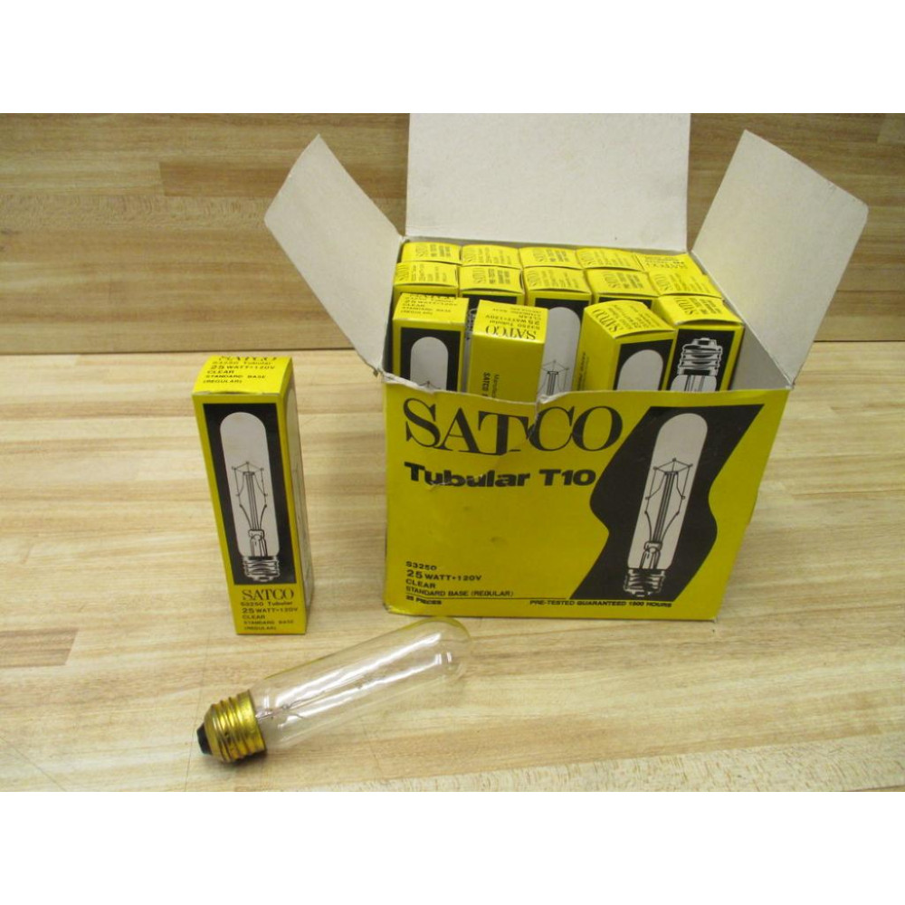 Satco S3250 Tubular Light Bulb (Pack of 15) Satco S3250 Tubular Light Bulb (Pack of 15)