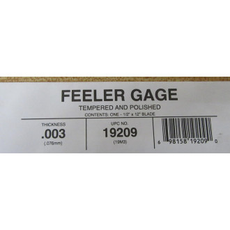 Precision Brand 19210 Feeler Gage 19209 (Pack of 12)