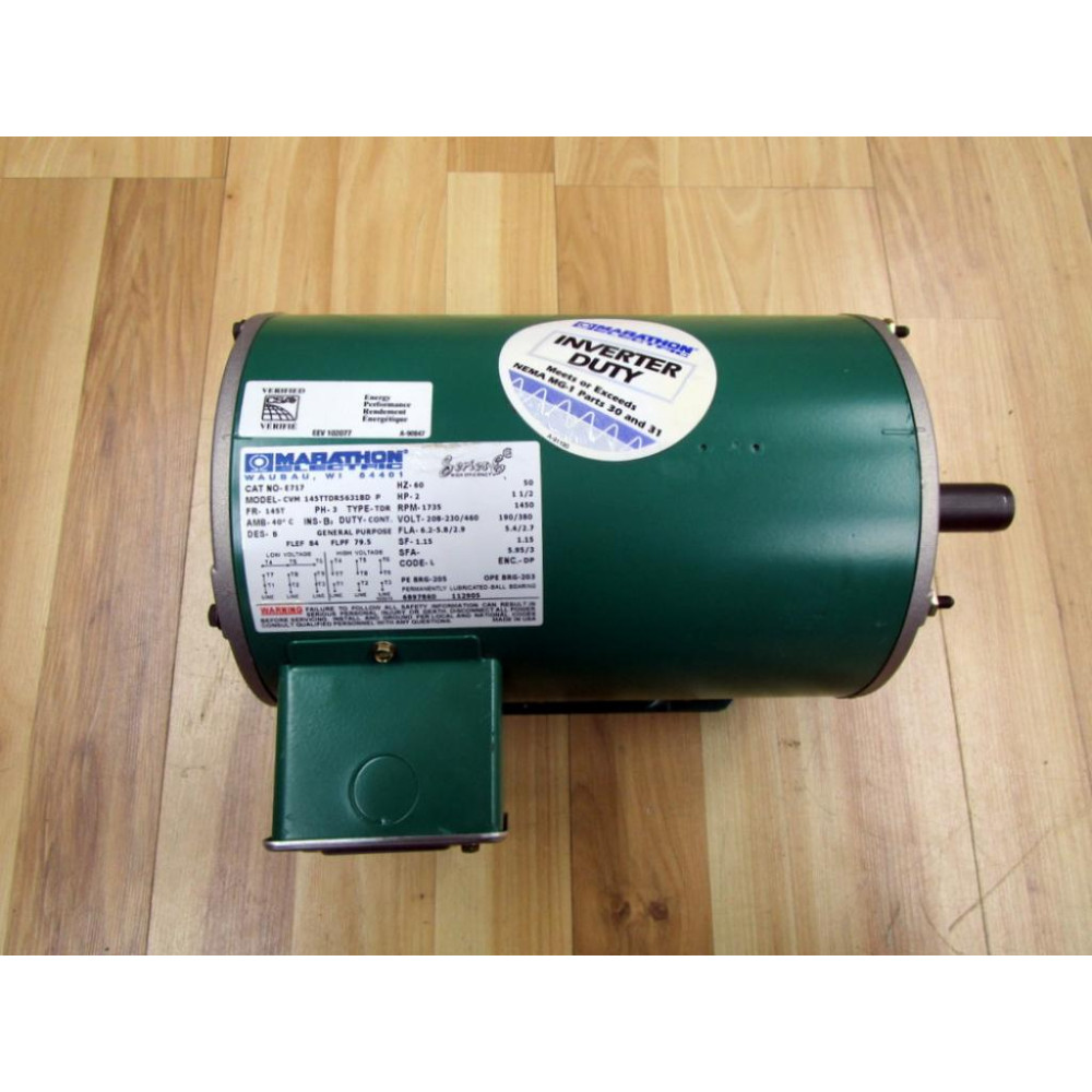 Marathon E717 Motor CVM 145TTDR56318D P HP2 1735RPM - New No Box