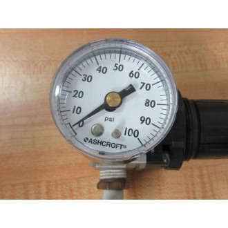 SMC NAR2000-N02 Pneumatic Regulator NAR2000N02 wGauge - Used